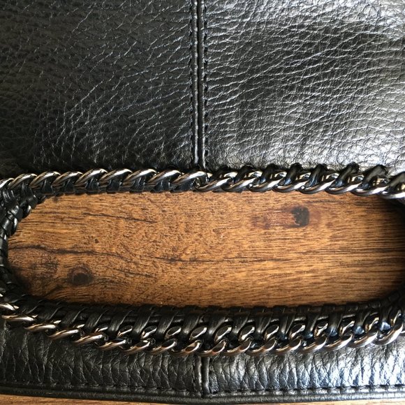 BCBG Mazxazria Pebbled Black Leather Bag - Picture 5 of 13